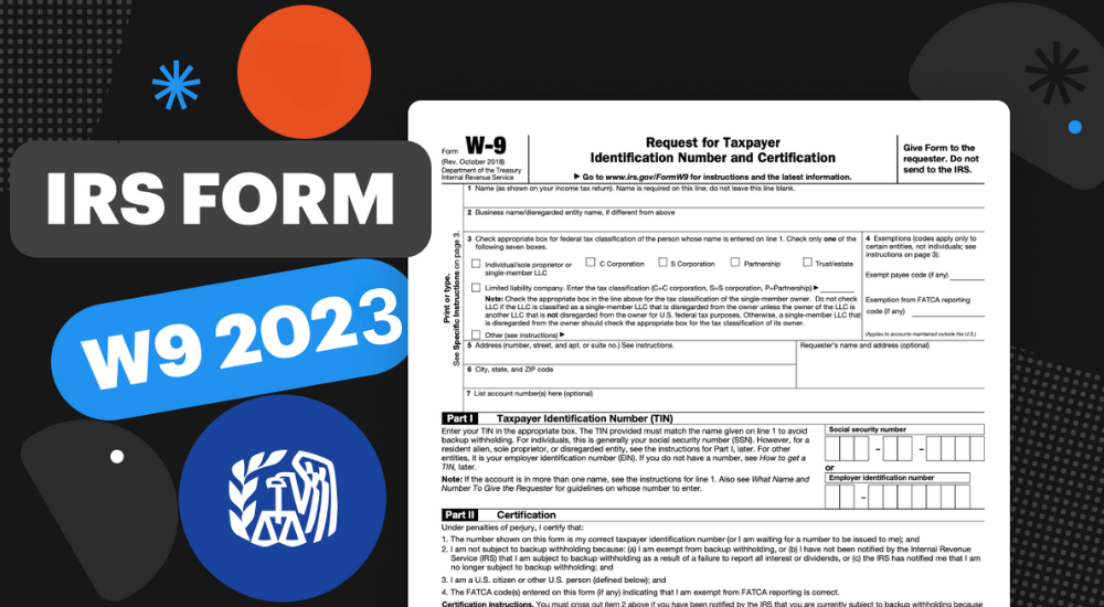 2023 Form W9 Free IRS W9 Tax Form Printable Blank PDF & Free